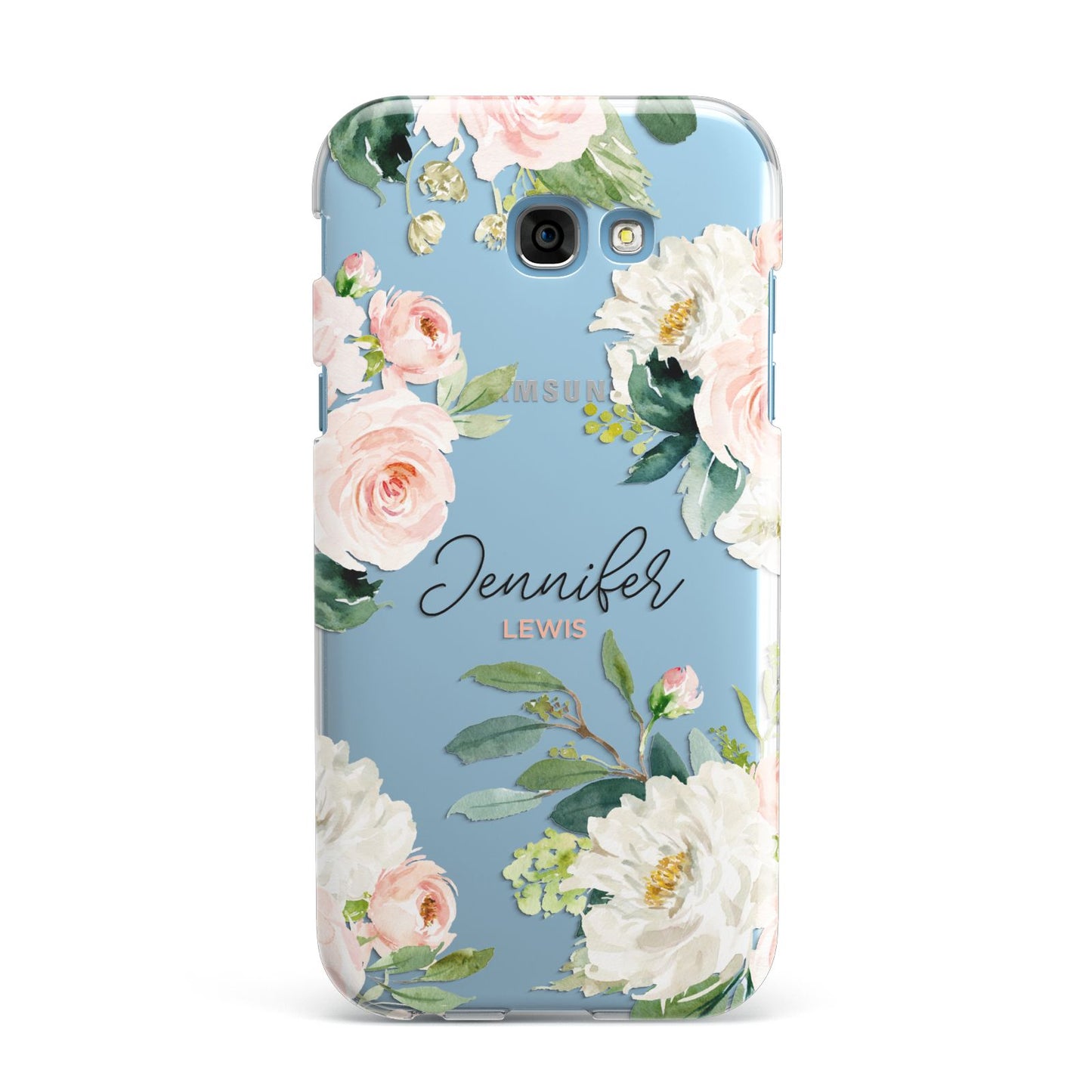 Bunches of Roses Personalised Names Samsung Galaxy A7 2017 Case