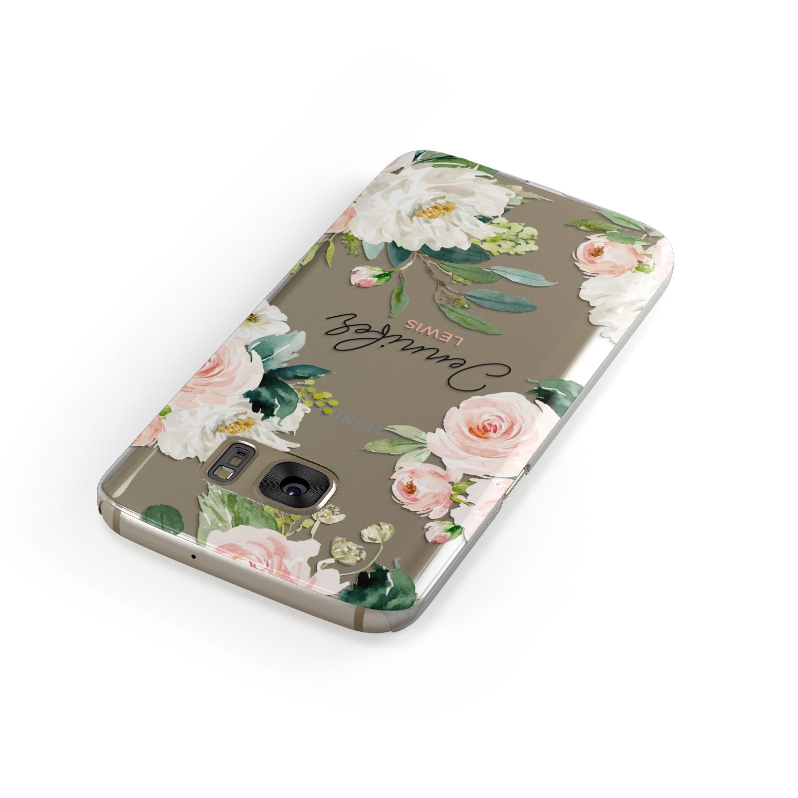 Bunches of Roses Personalised Names Samsung Galaxy Case Front Close Up