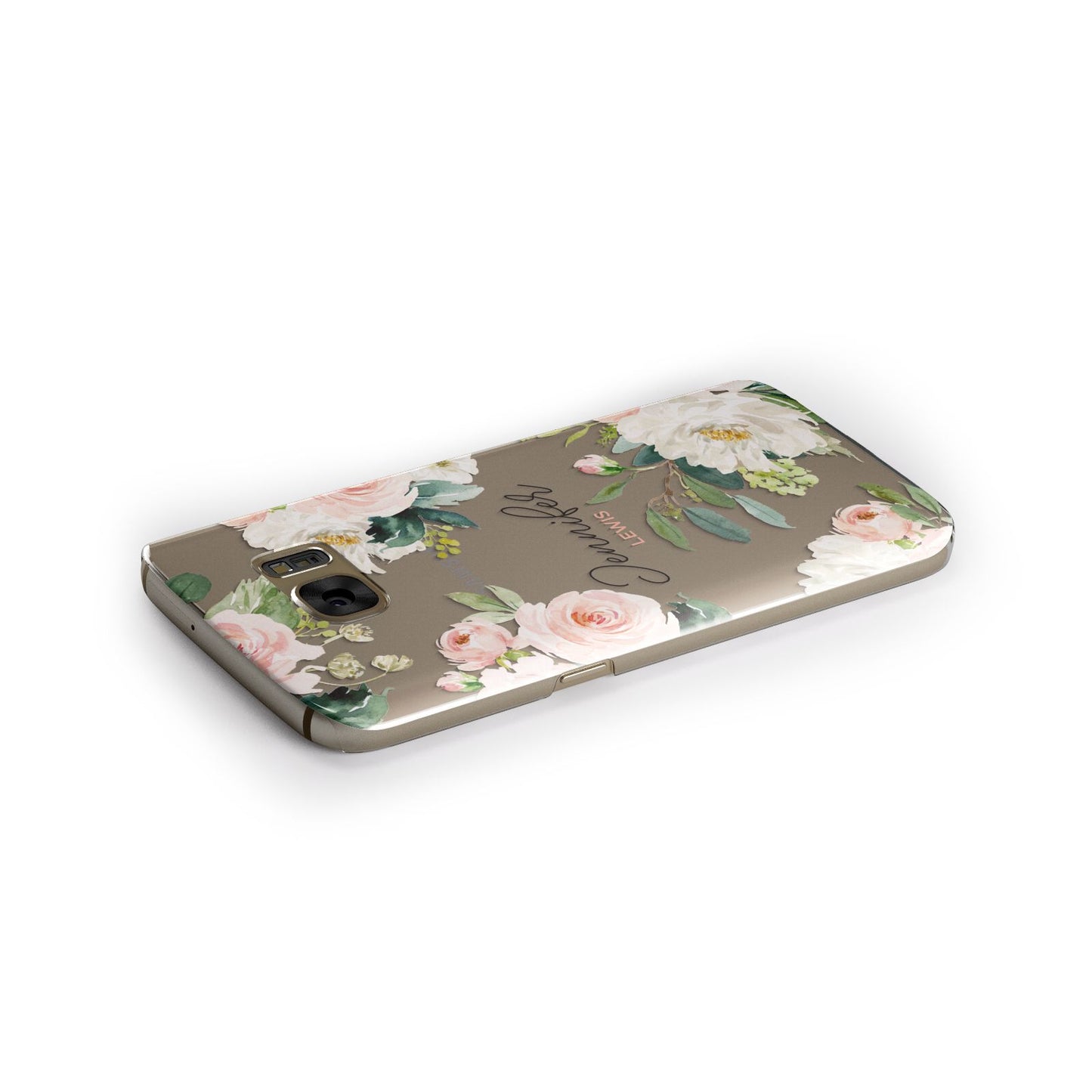 Bunches of Roses Personalised Names Samsung Galaxy Case Side Close Up