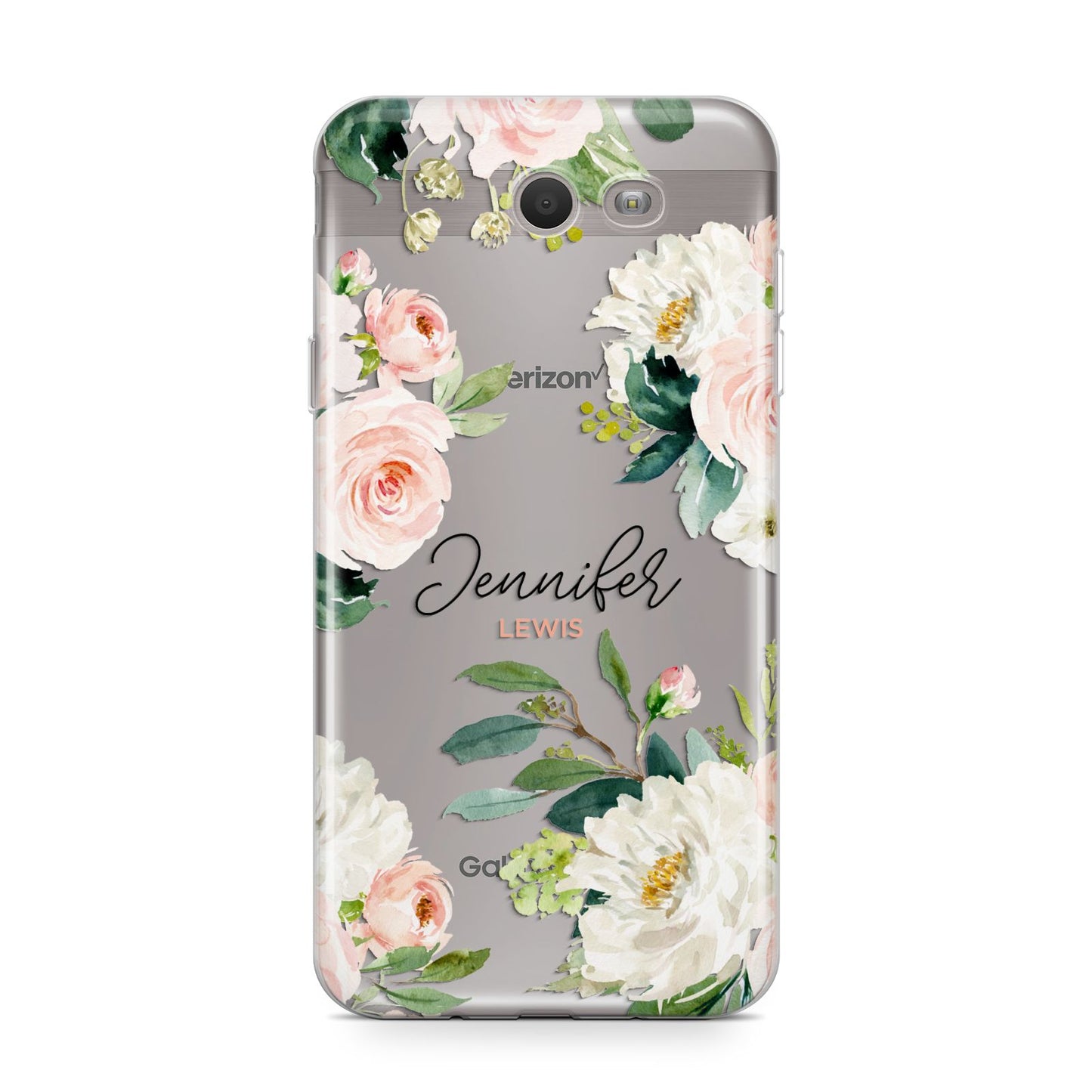 Bunches of Roses Personalised Names Samsung Galaxy J7 2017 Case