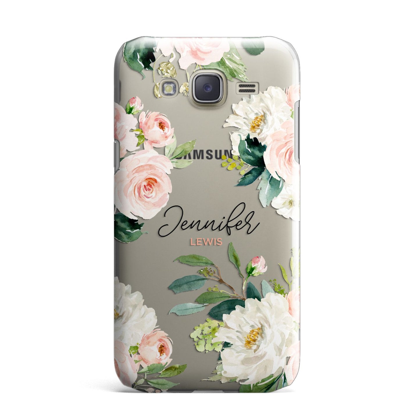 Bunches of Roses Personalised Names Samsung Galaxy J7 Case