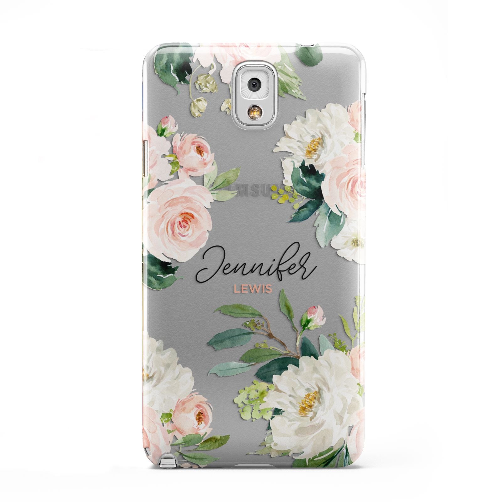 Bunches of Roses Personalised Names Samsung Galaxy Note 3 Case