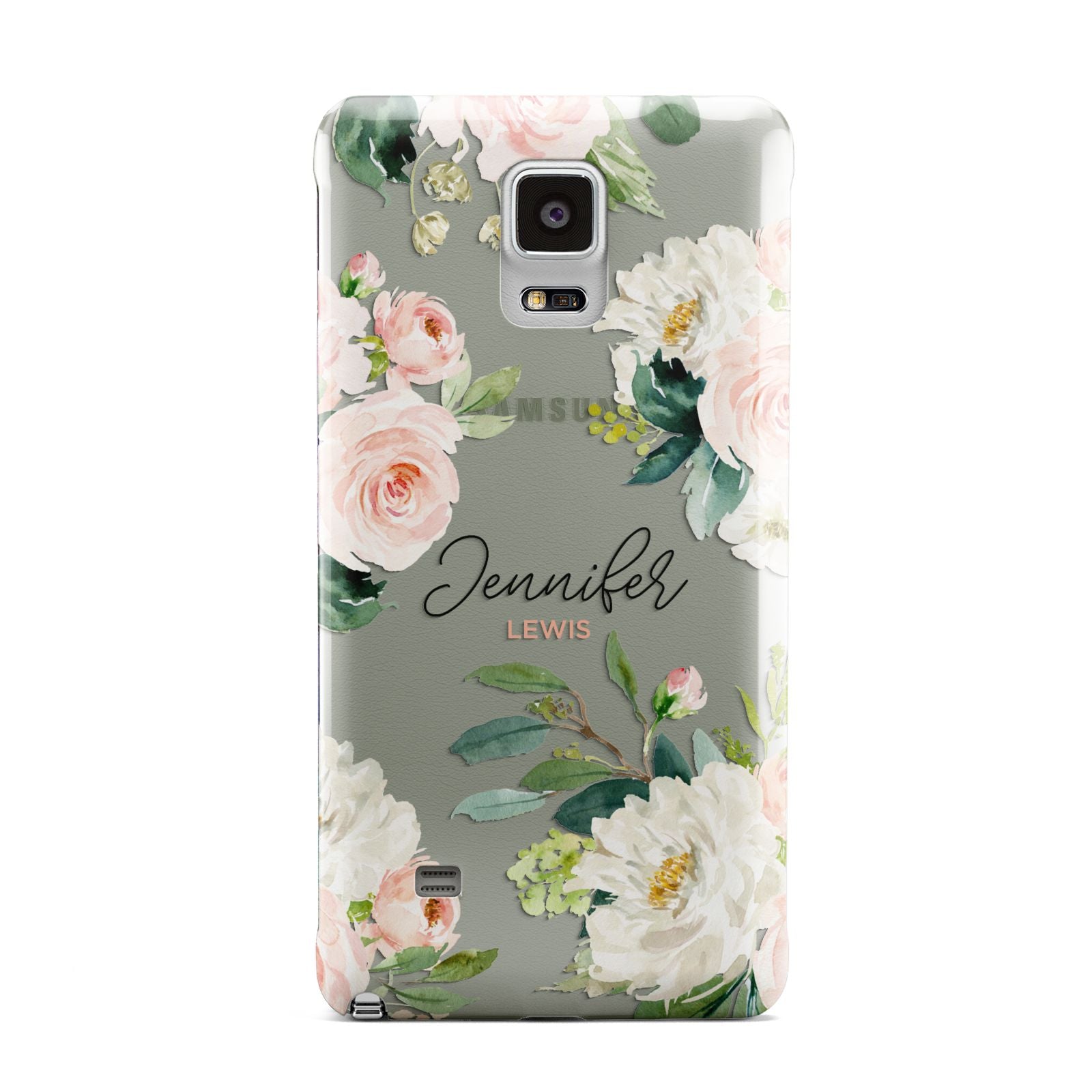 Bunches of Roses Personalised Names Samsung Galaxy Note 4 Case