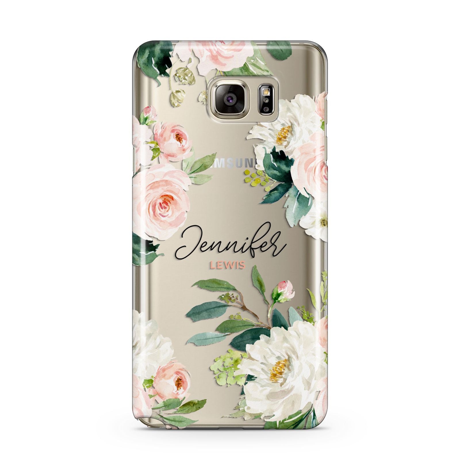 Bunches of Roses Personalised Names Samsung Galaxy Note 5 Case