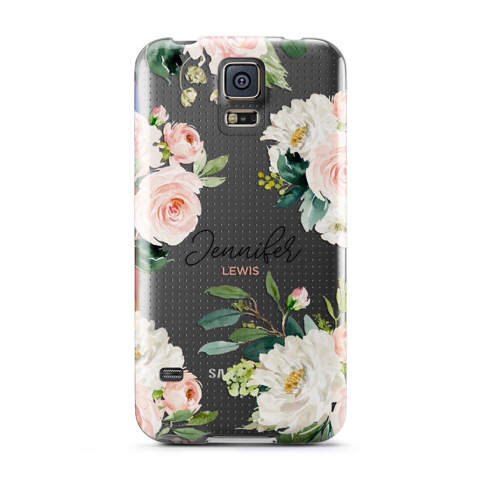 Bunches of Roses Personalised Names Samsung Galaxy S5 Case