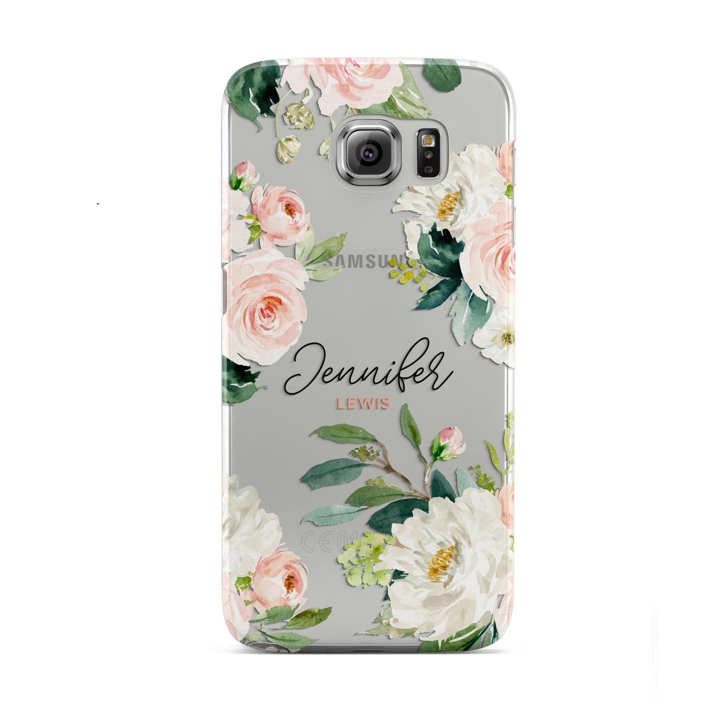 Bunches of Roses Personalised Names Samsung Galaxy S6 Case