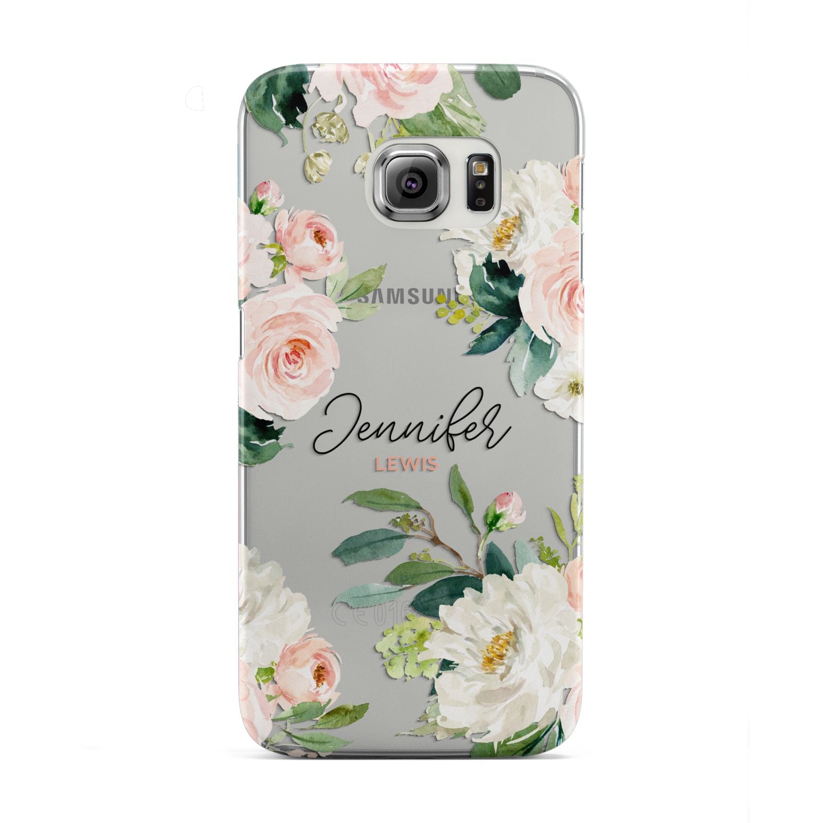 Bunches of Roses Personalised Names Samsung Galaxy S6 Edge Case