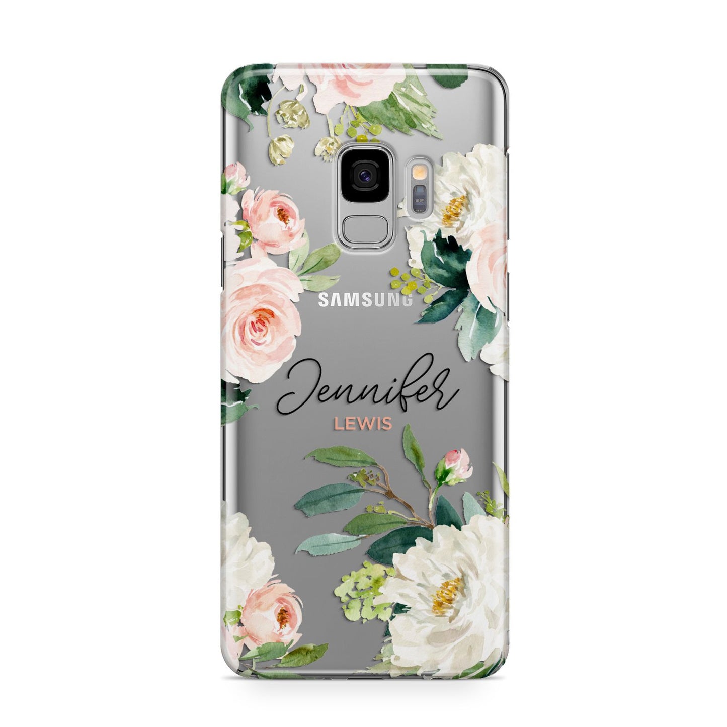 Bunches of Roses Personalised Names Samsung Galaxy S9 Case