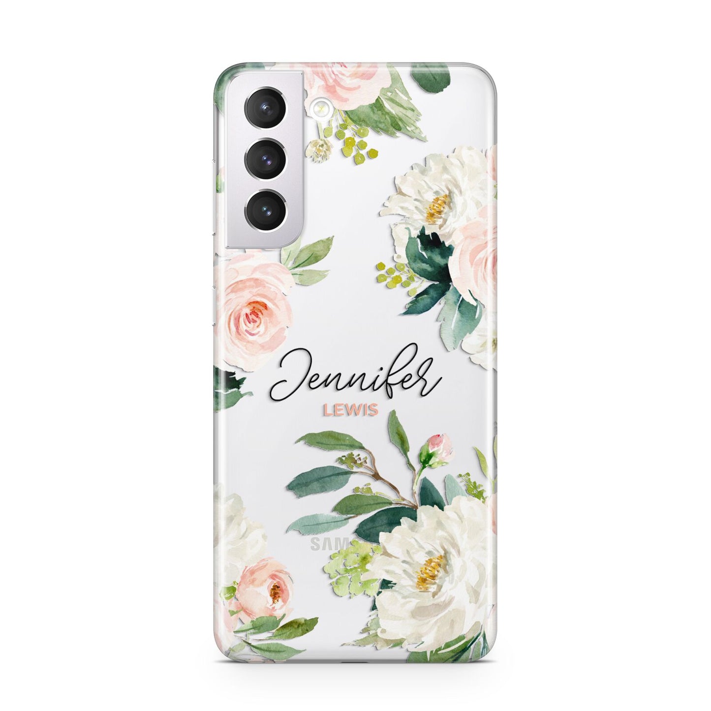 Bunches of Roses Personalised Names Samsung S21 Case