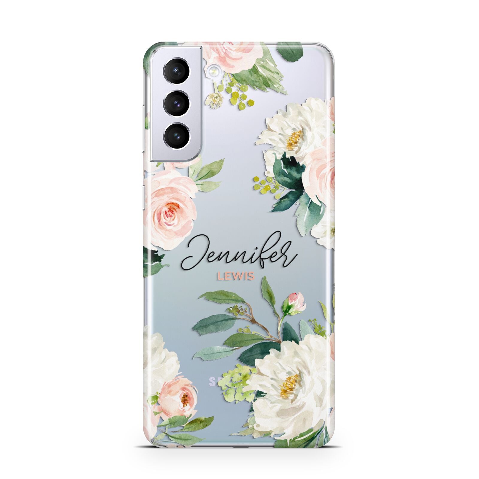 Bunches of Roses Personalised Names Samsung S21 Plus Case