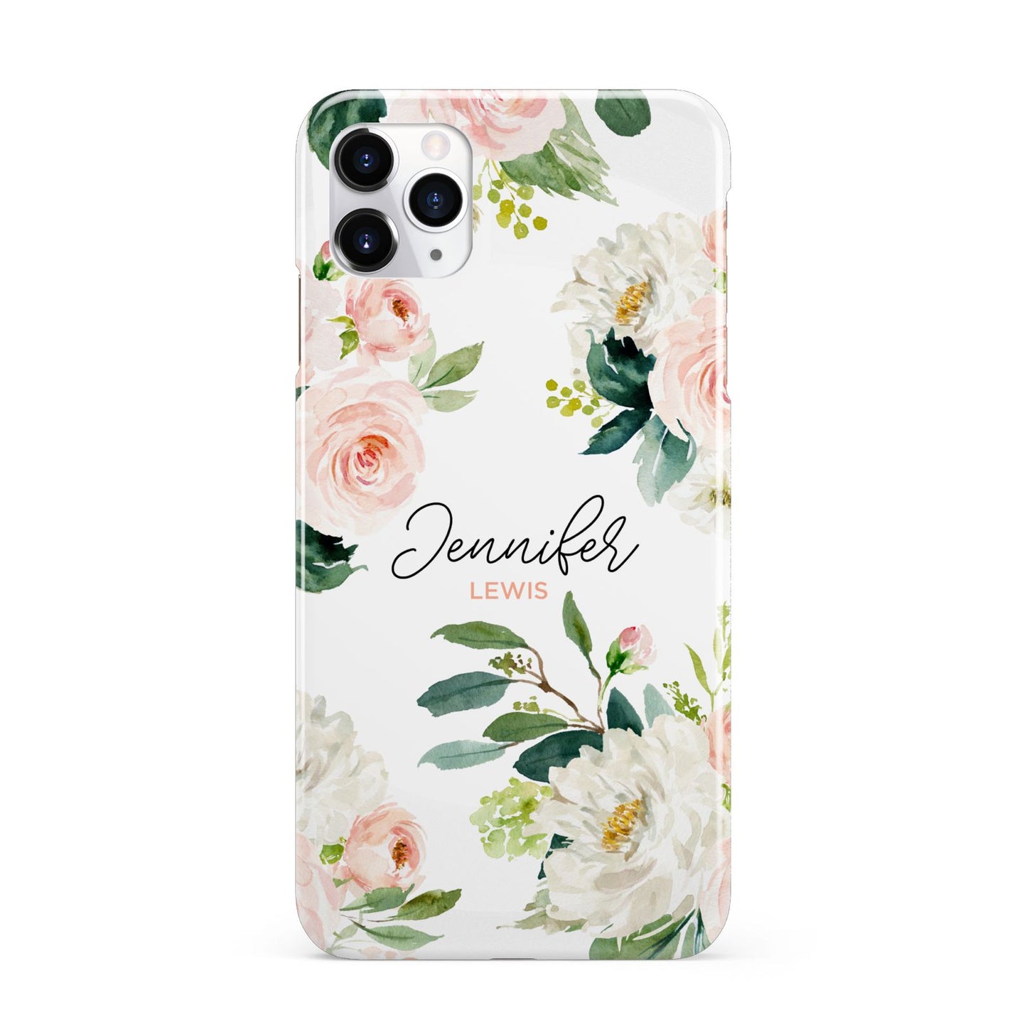 Bunches of Roses Personalised Names iPhone 11 Pro Max 3D Snap Case