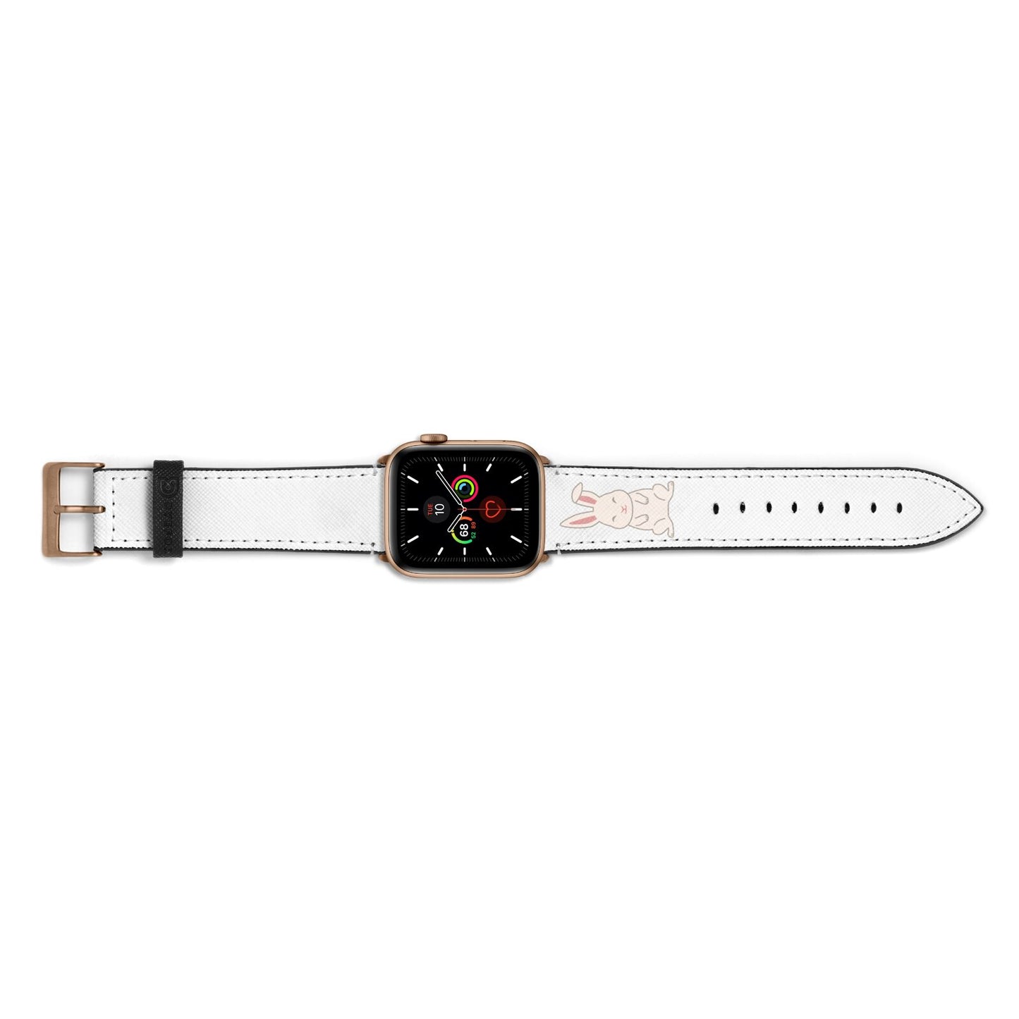 Bunny Apple Watch Strap Landscape Image Gold Hardware