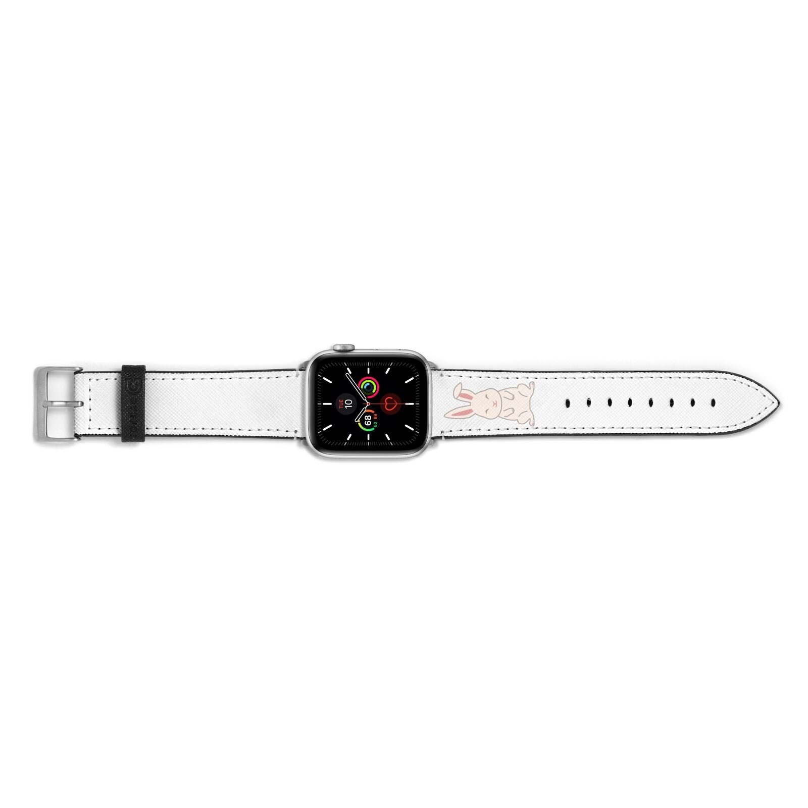 Bunny Apple Watch Strap Landscape Image Silver Hardware