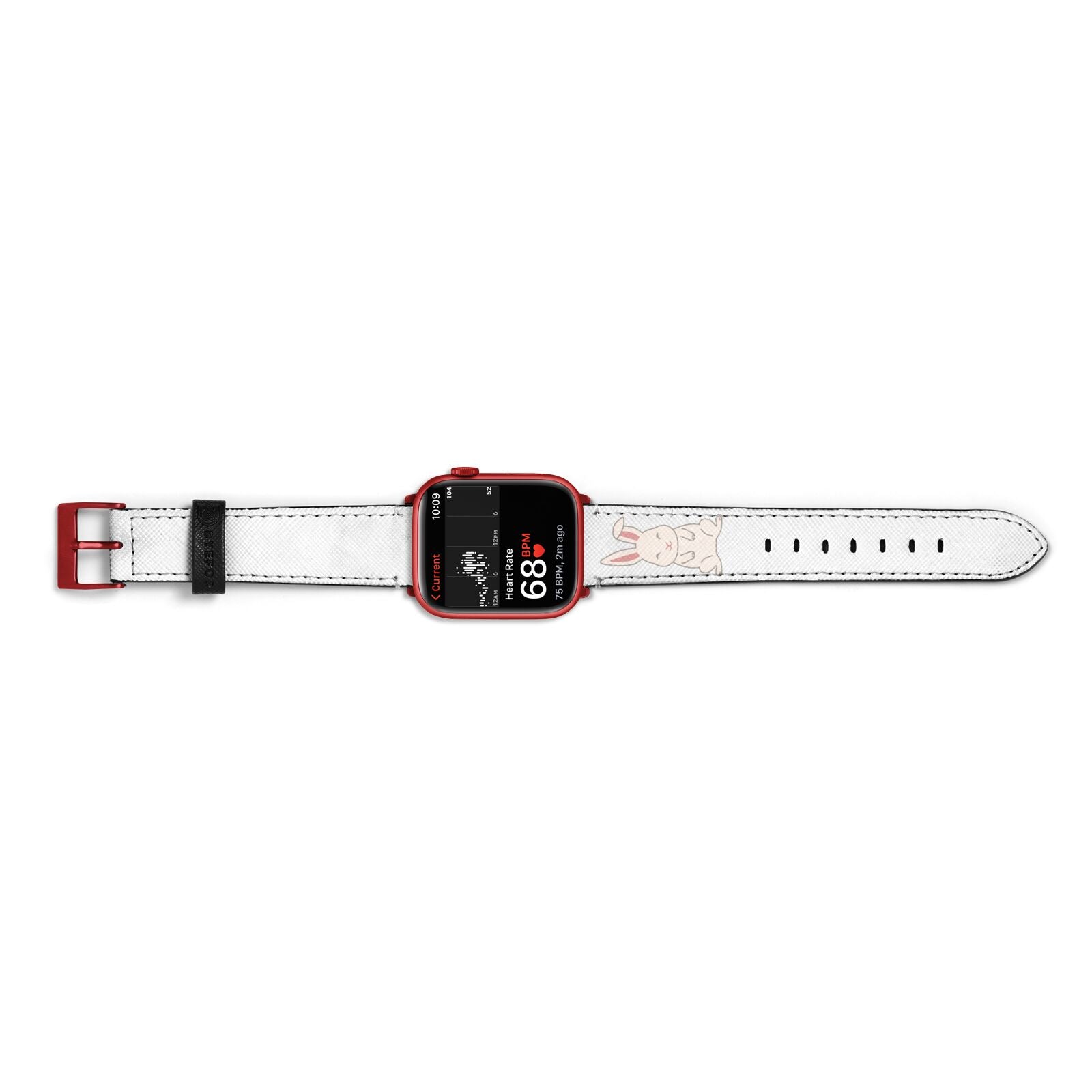 Bunny Apple Watch Strap Size 38mm Landscape Image Red Hardware