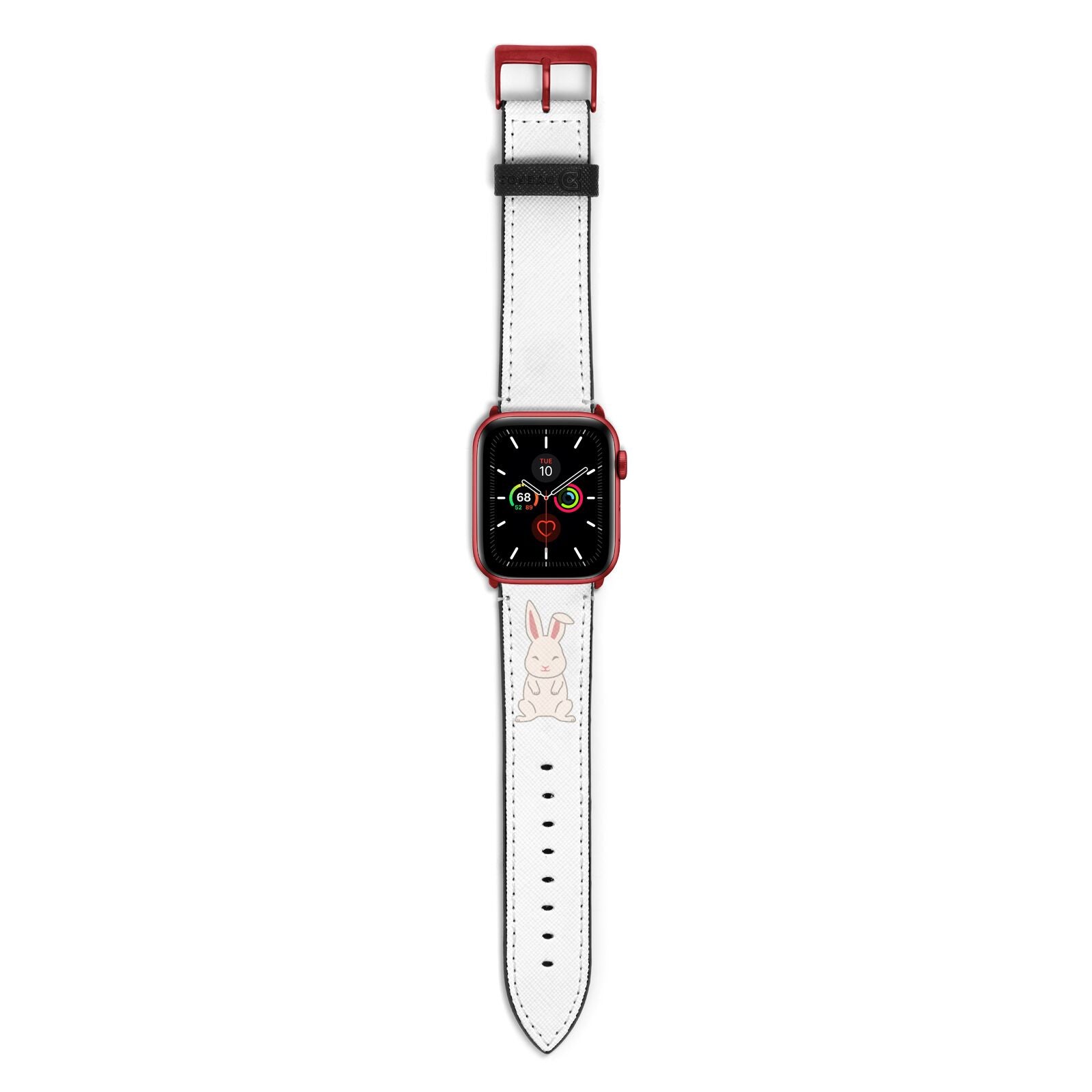 Bunny Apple Watch Strap with Red Hardware