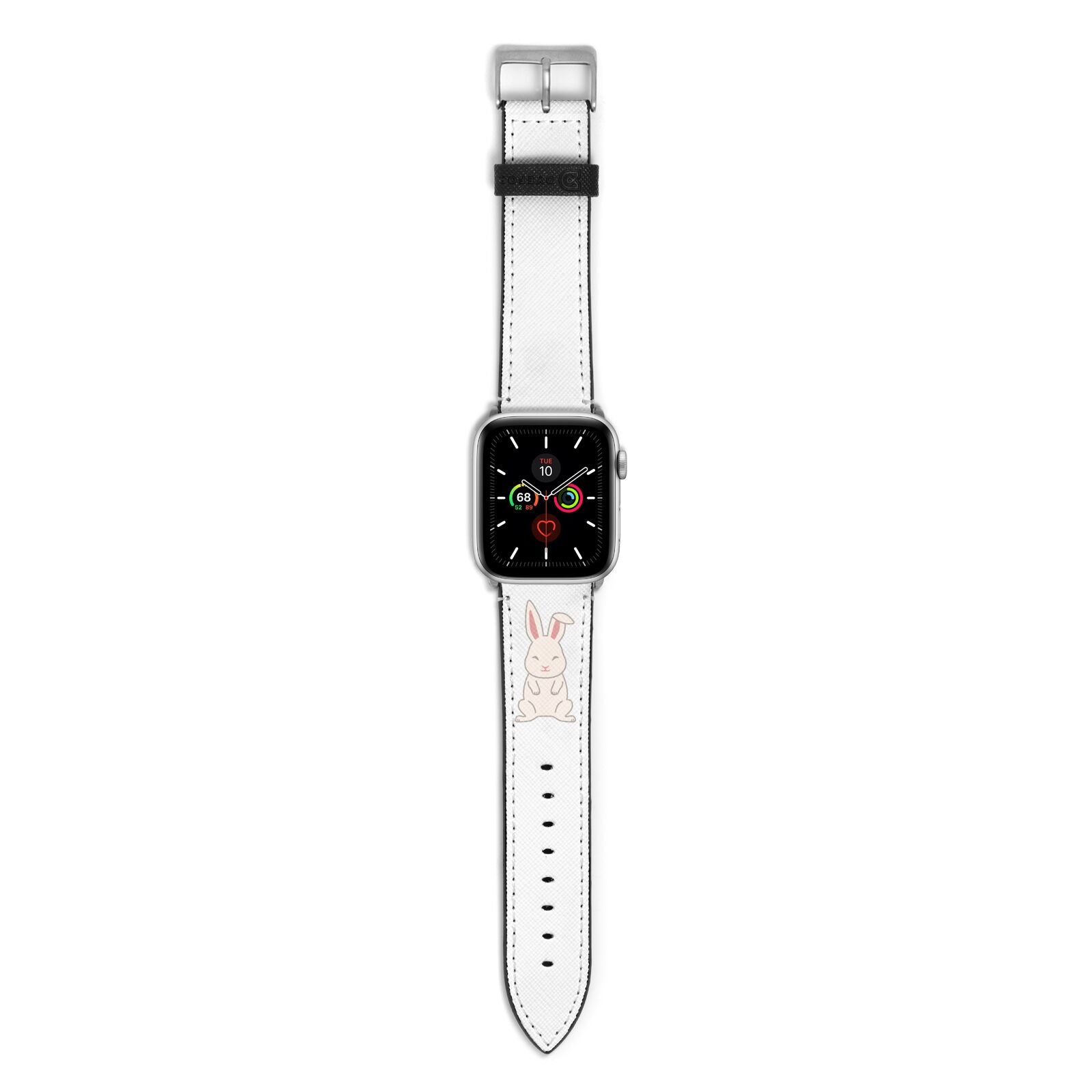 Bunny Apple Watch Strap with Silver Hardware