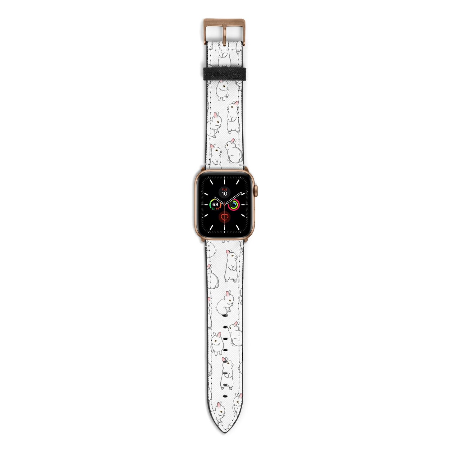 Bunny Rabbit Apple Watch Strap with Gold Hardware
