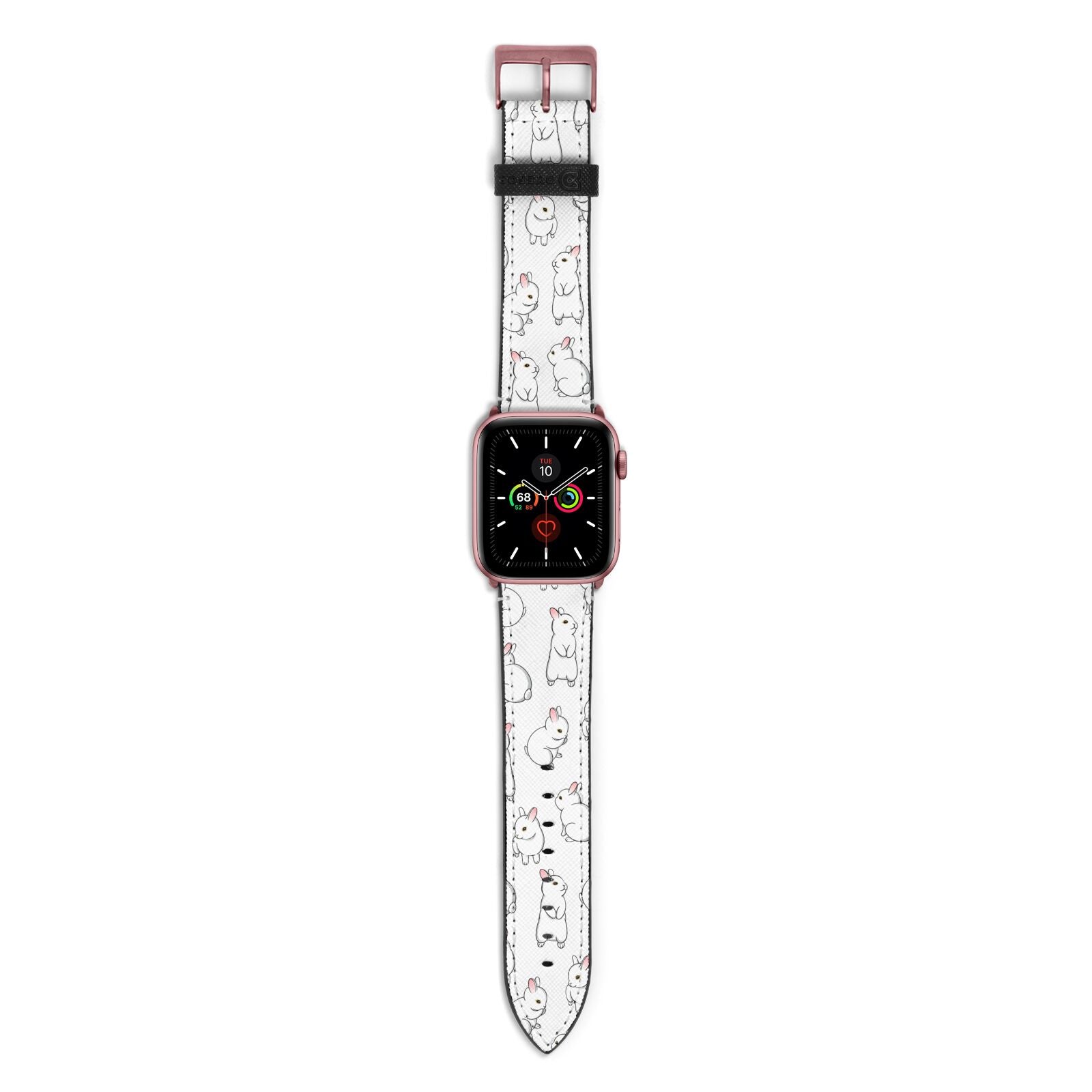 Bunny Rabbit Apple Watch Strap with Rose Gold Hardware
