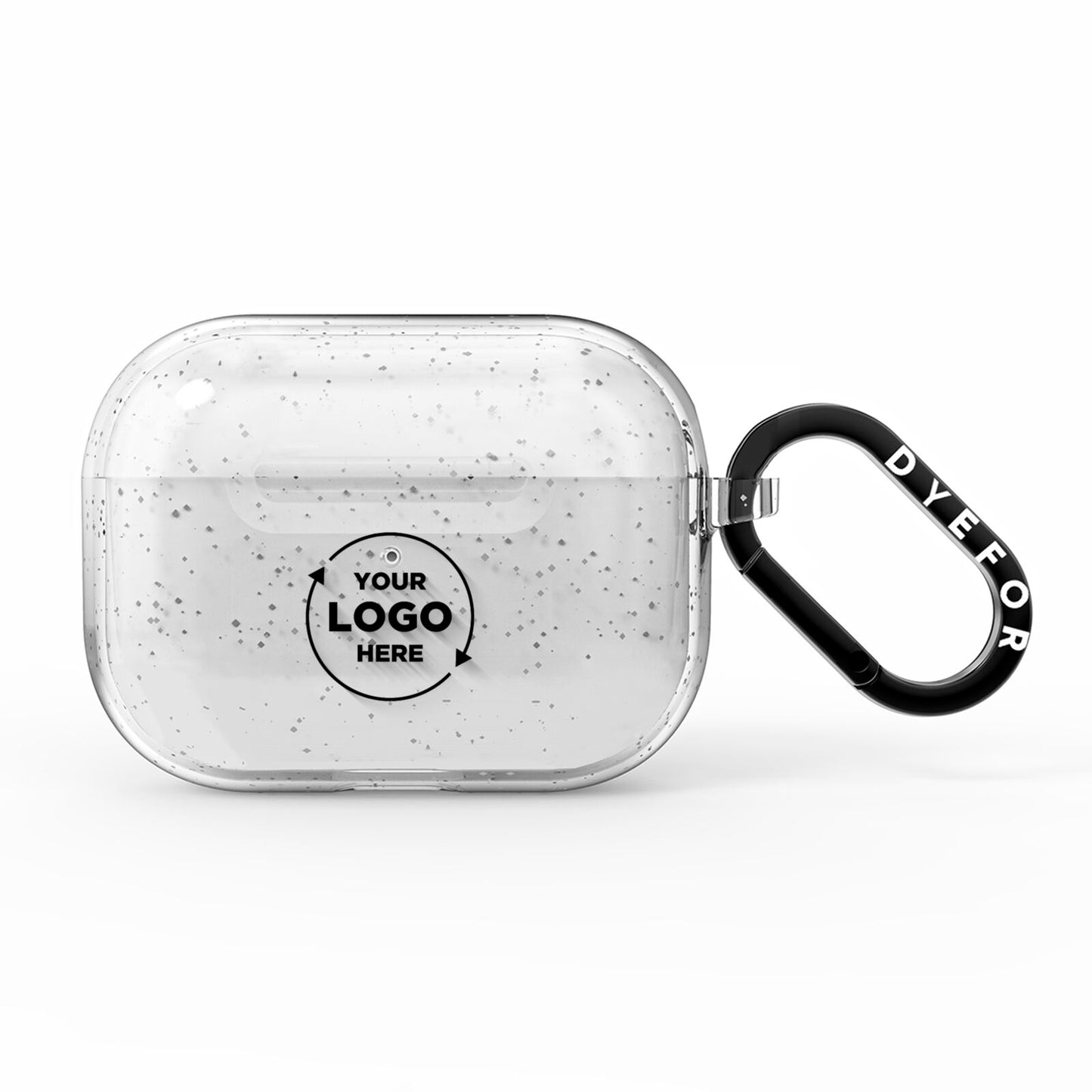 Business Logo Custom AirPods Pro Glitter Case