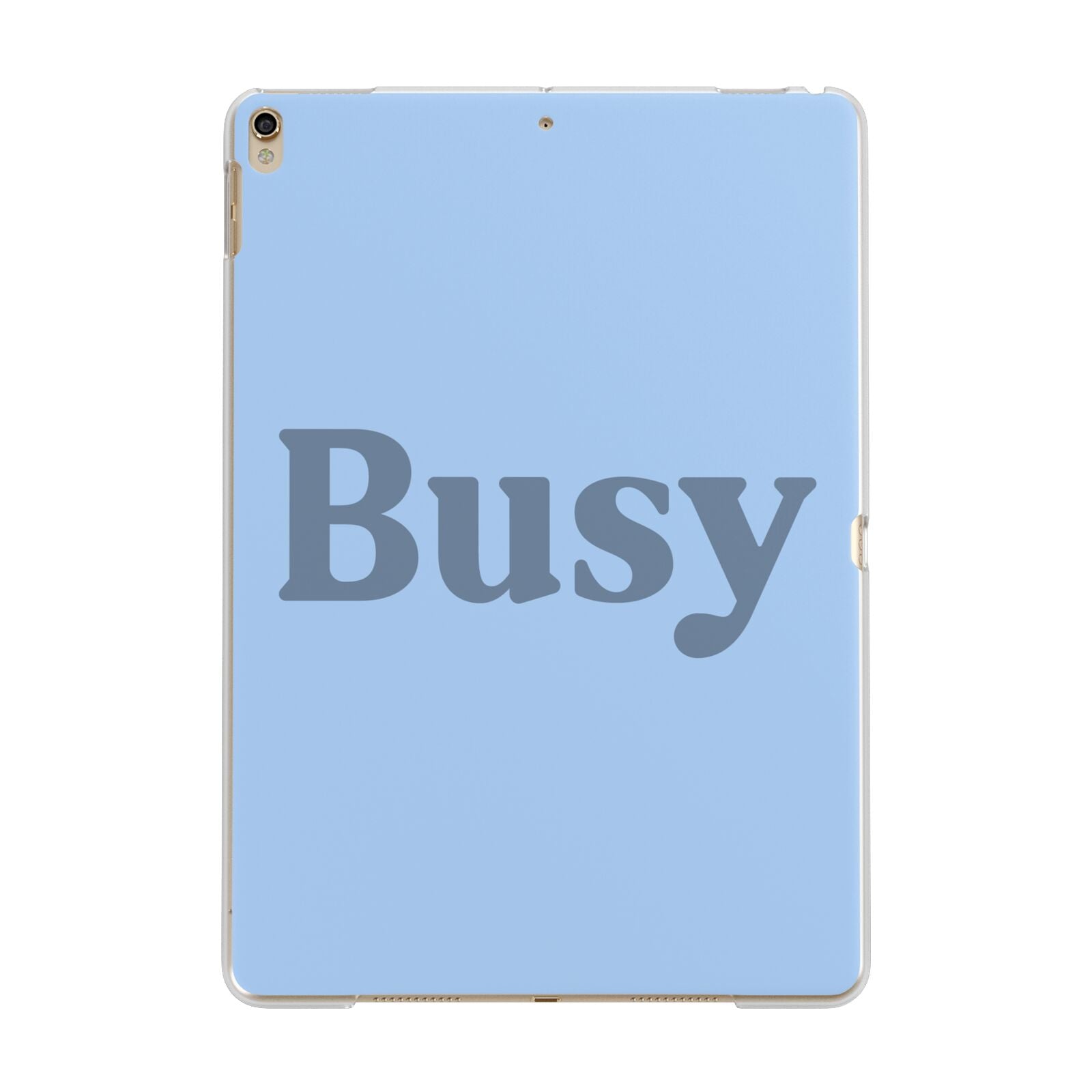 Busy Quote Apple iPad Gold Case