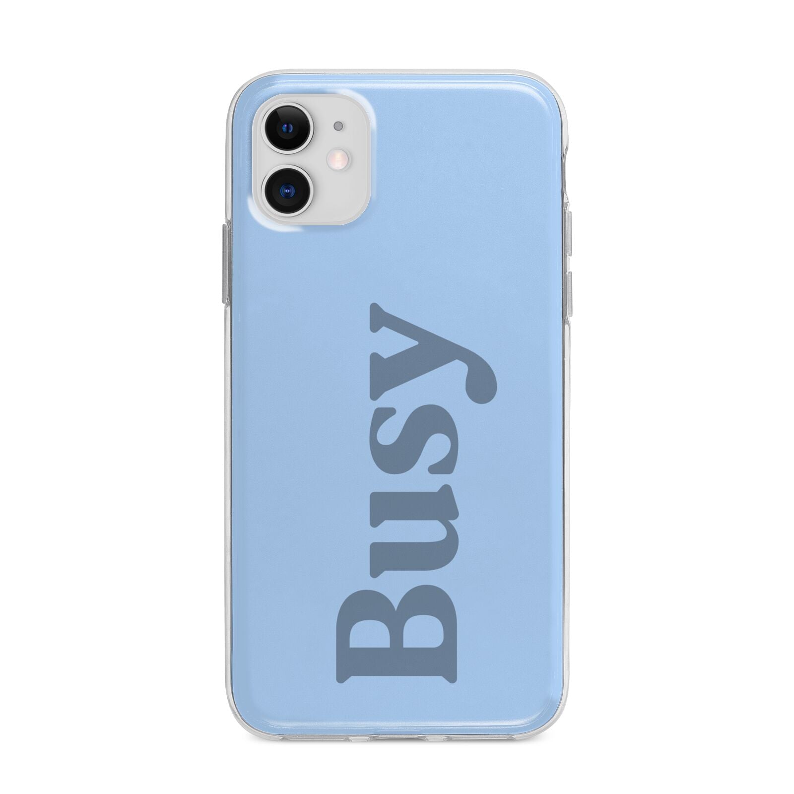 Busy Quote Apple iPhone 11 in White with Bumper Case