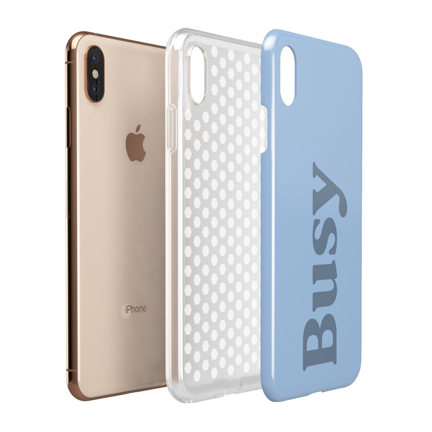 Busy Quote Apple iPhone Xs Max 3D Tough Case Expanded View