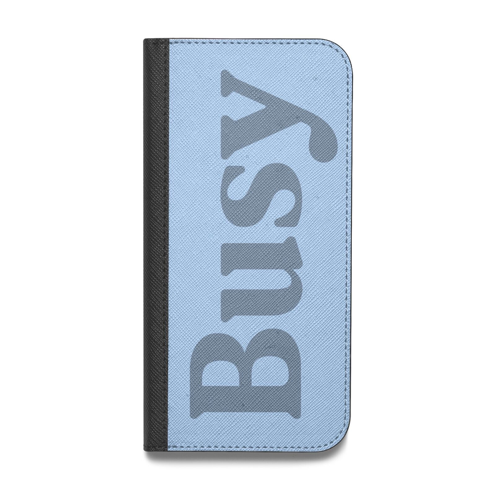 Busy Quote Vegan Leather Flip iPhone Case