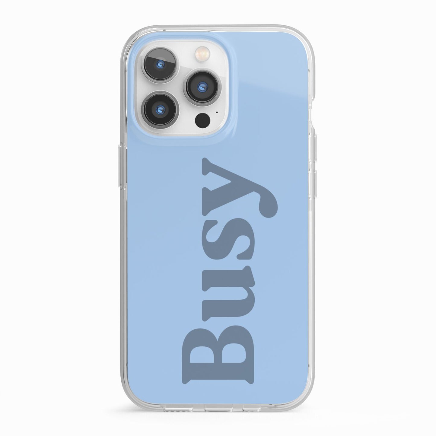 Busy Quote iPhone 13 Pro TPU Impact Case with White Edges