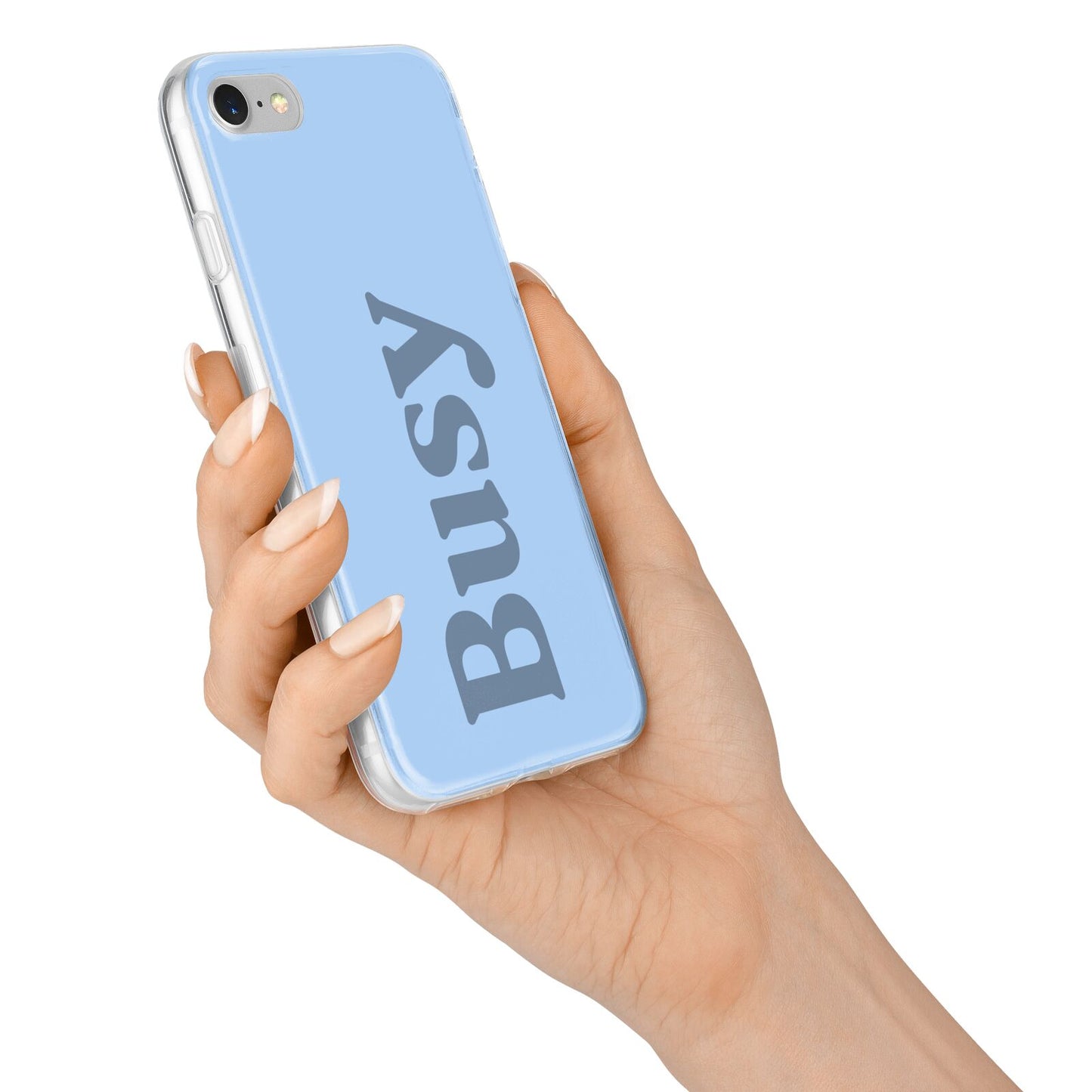 Busy Quote iPhone 7 Bumper Case on Silver iPhone Alternative Image