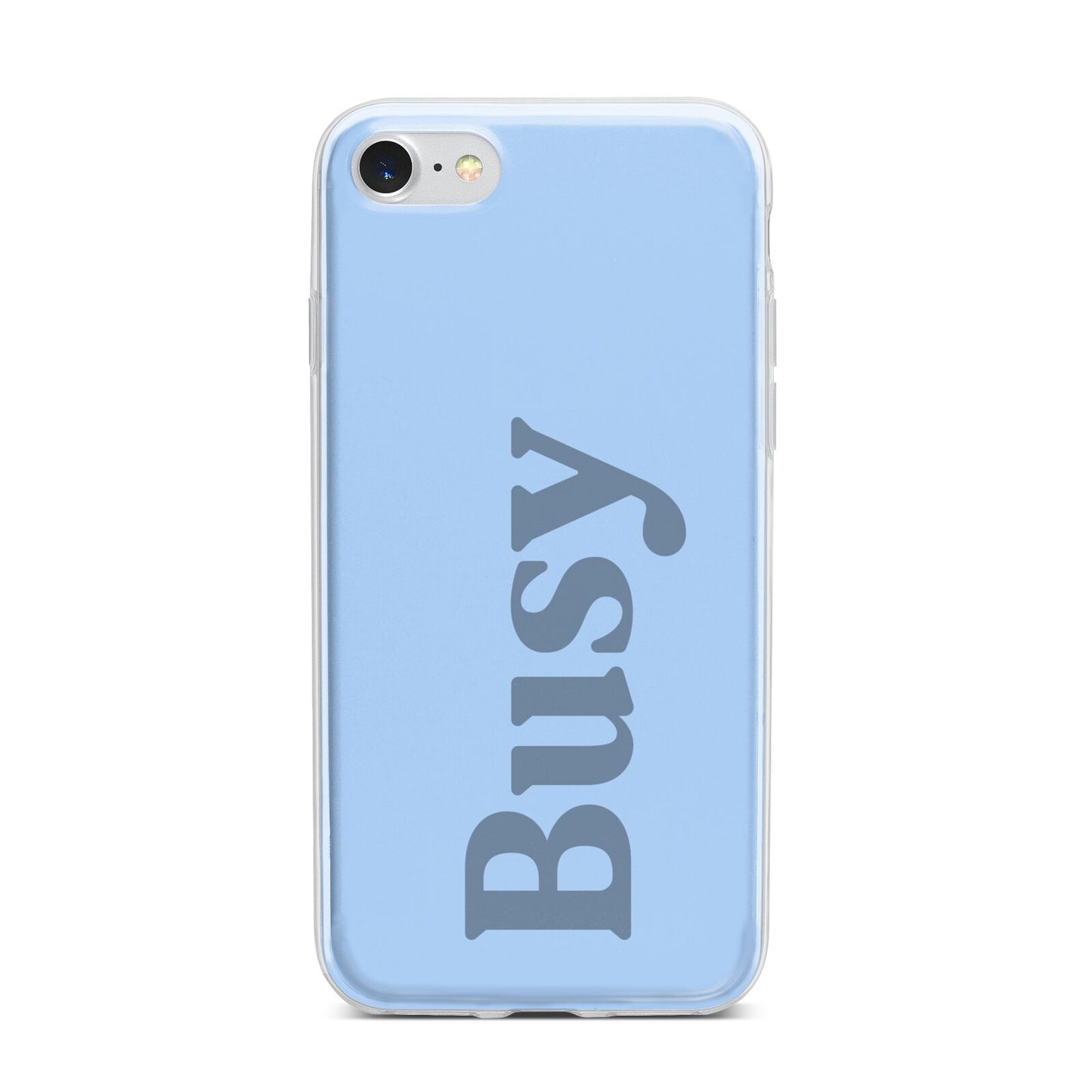 Busy Quote iPhone 7 Bumper Case on Silver iPhone