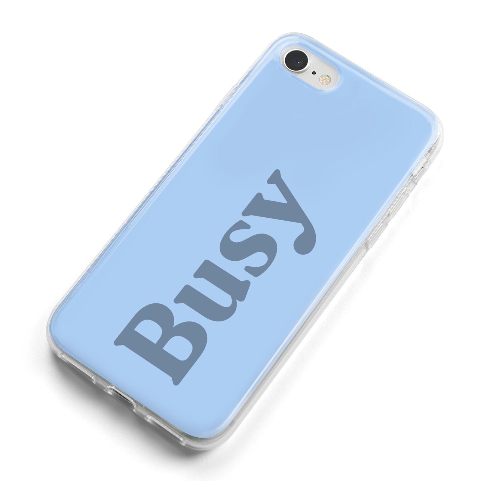 Busy Quote iPhone 8 Bumper Case on Silver iPhone Alternative Image