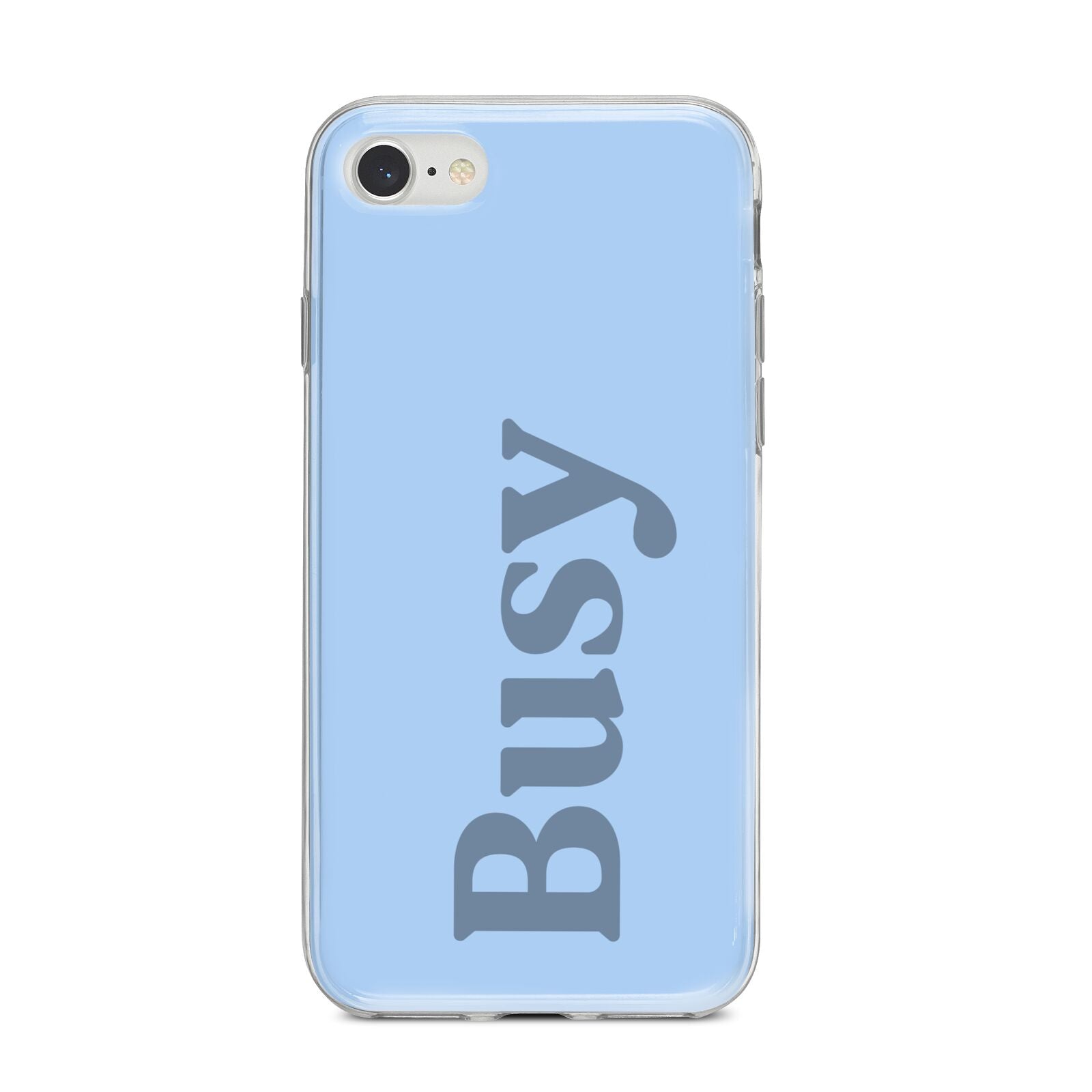 Busy Quote iPhone 8 Bumper Case on Silver iPhone