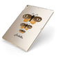 Butterfly Halloween Personalised Apple iPad Case on Gold iPad Side View
