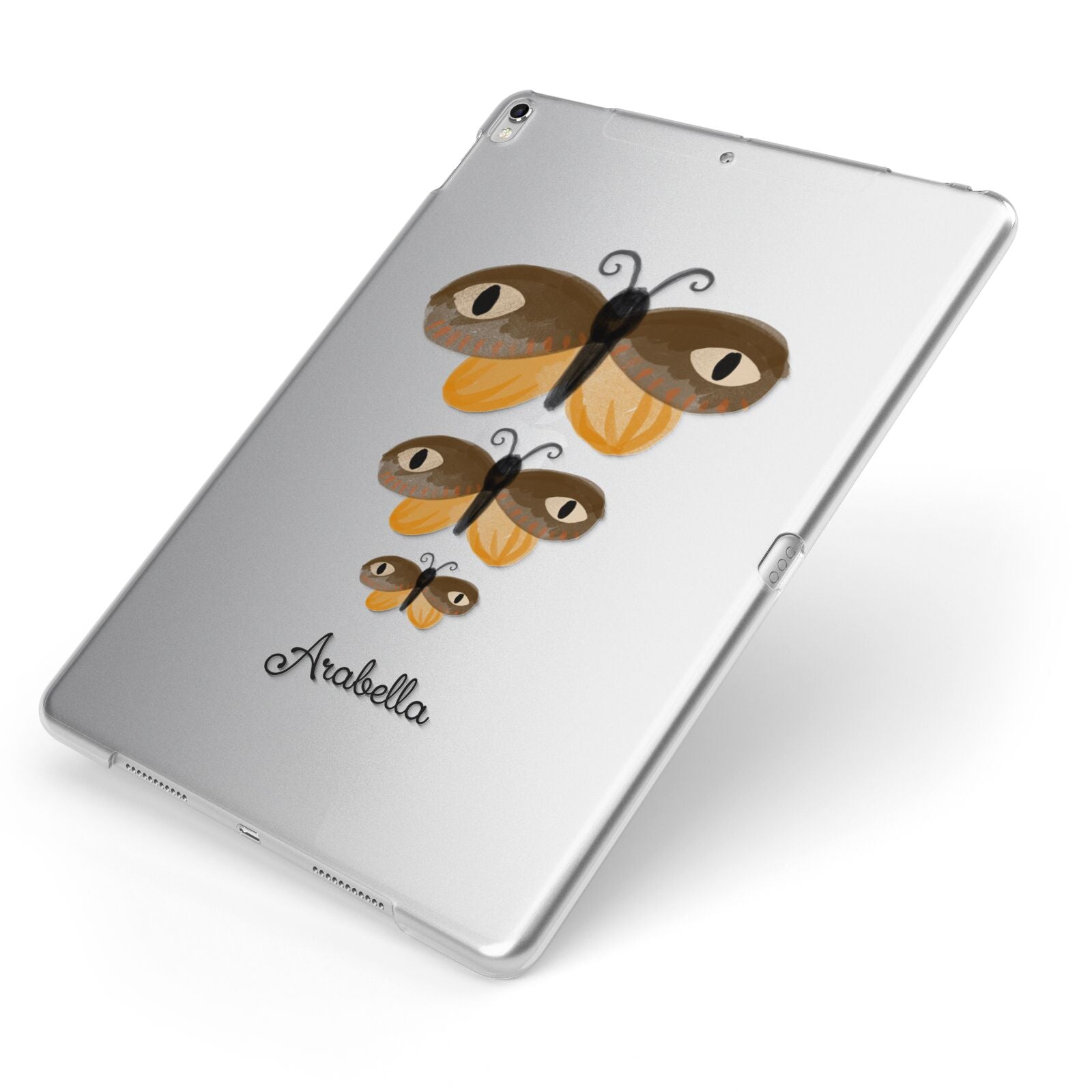 Butterfly Halloween Personalised Apple iPad Case on Silver iPad Side View