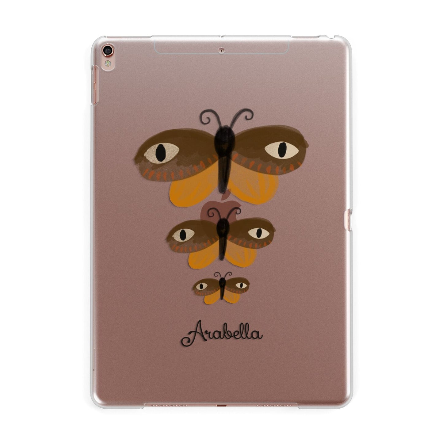 Butterfly Halloween Personalised Apple iPad Rose Gold Case