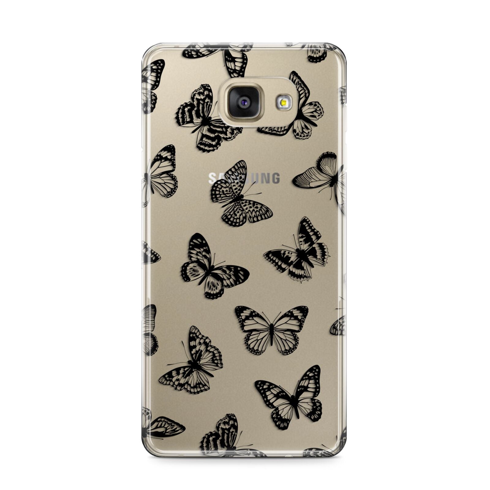 Butterfly Samsung Galaxy A9 2016 Case on gold phone