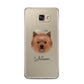 Cairn Terrier Personalised Samsung Galaxy A5 2016 Case on gold phone