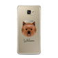 Cairn Terrier Personalised Samsung Galaxy A7 2016 Case on gold phone