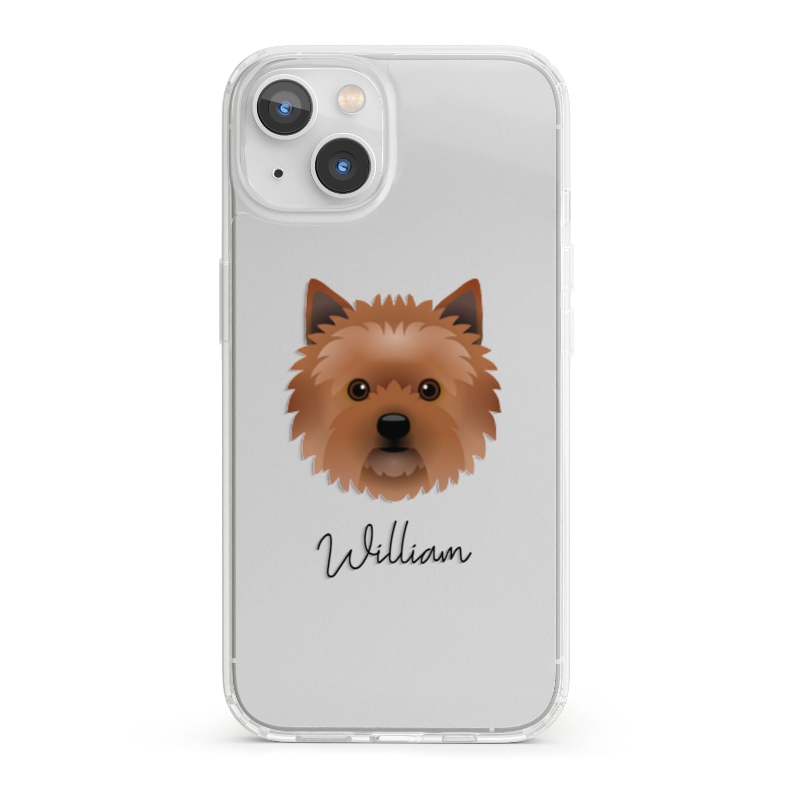 Cairn Terrier Personalised iPhone 13 Clear Bumper Case