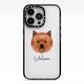 Cairn Terrier Personalised iPhone 13 Pro Black Impact Case on Silver phone