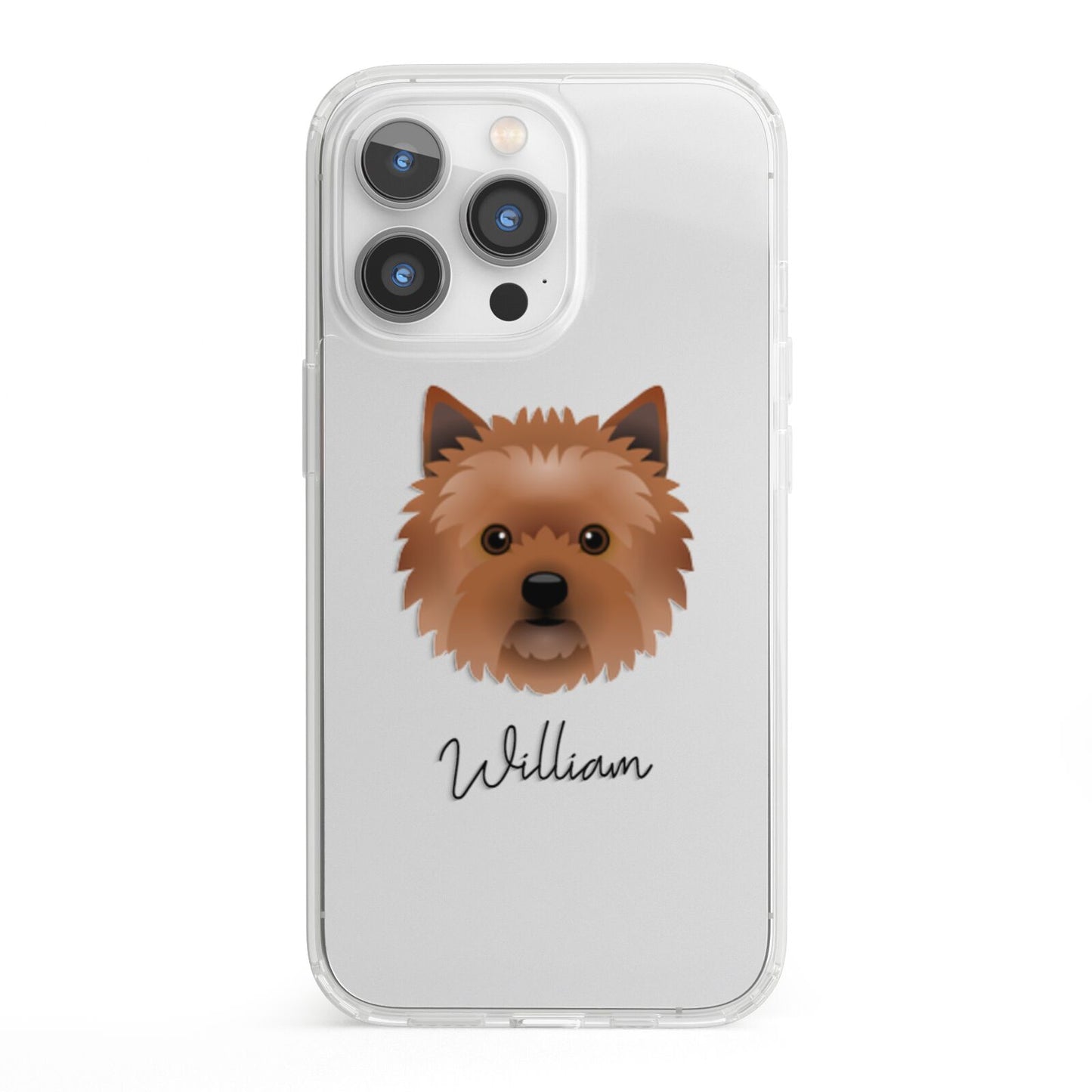 Cairn Terrier Personalised iPhone 13 Pro Clear Bumper Case