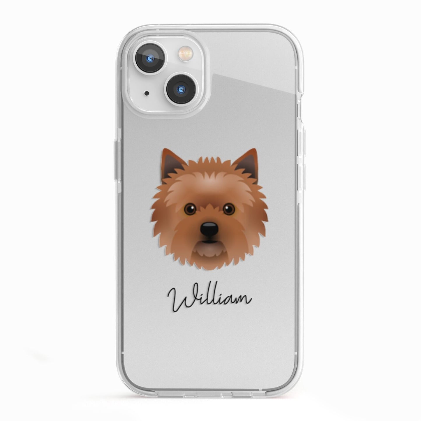 Cairn Terrier Personalised iPhone 13 TPU Impact Case with White Edges