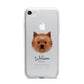 Cairn Terrier Personalised iPhone 7 Bumper Case on Silver iPhone