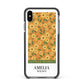 California Flower Market Apple iPhone Xs Max Impact Case Black Edge on Black Phone