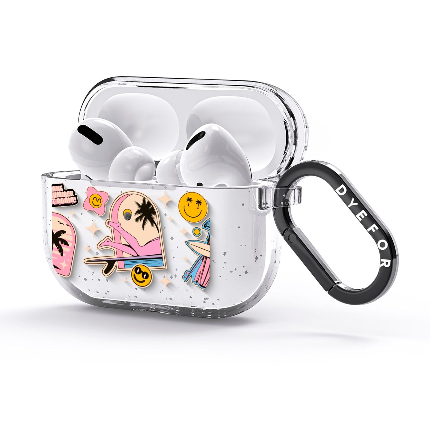 California Girl Sticker AirPods Glitter Case 3rd Gen Side Image