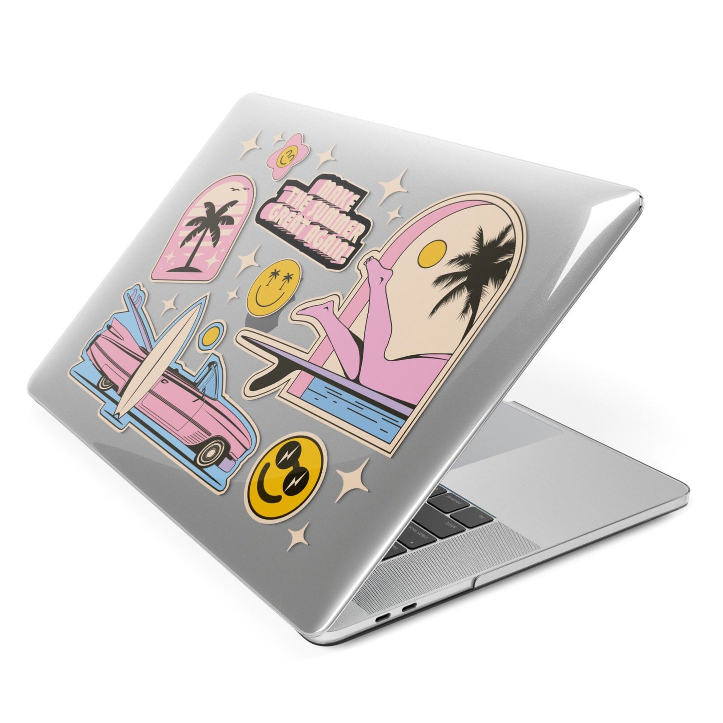 California Girl Sticker Apple MacBook Case Side View