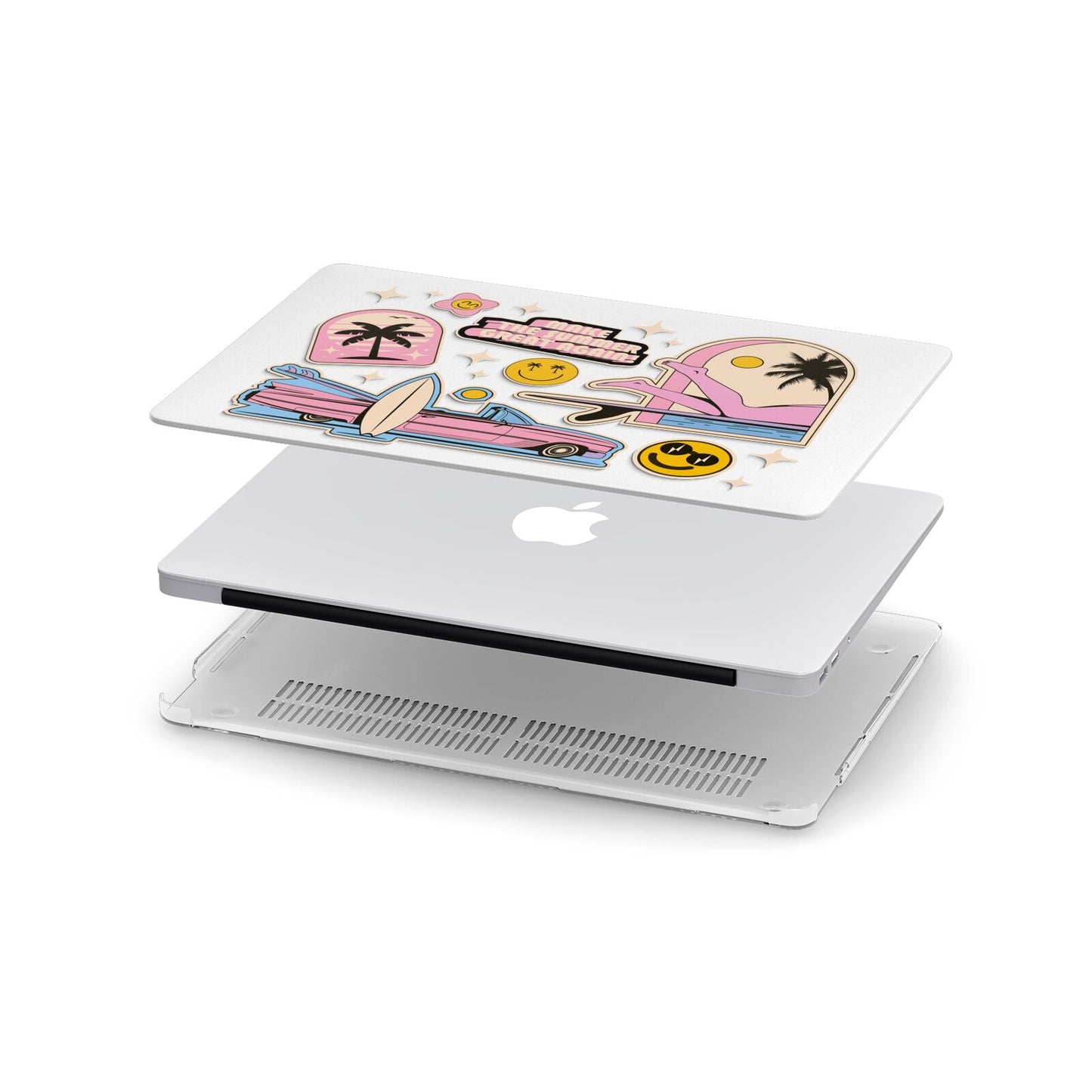 California Girl Sticker Apple MacBook Case in Detail