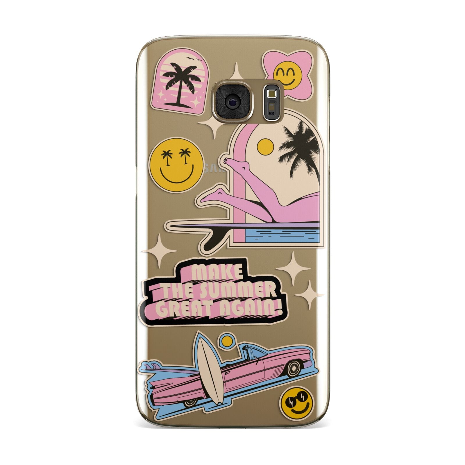 California Girl Sticker Samsung Galaxy Case