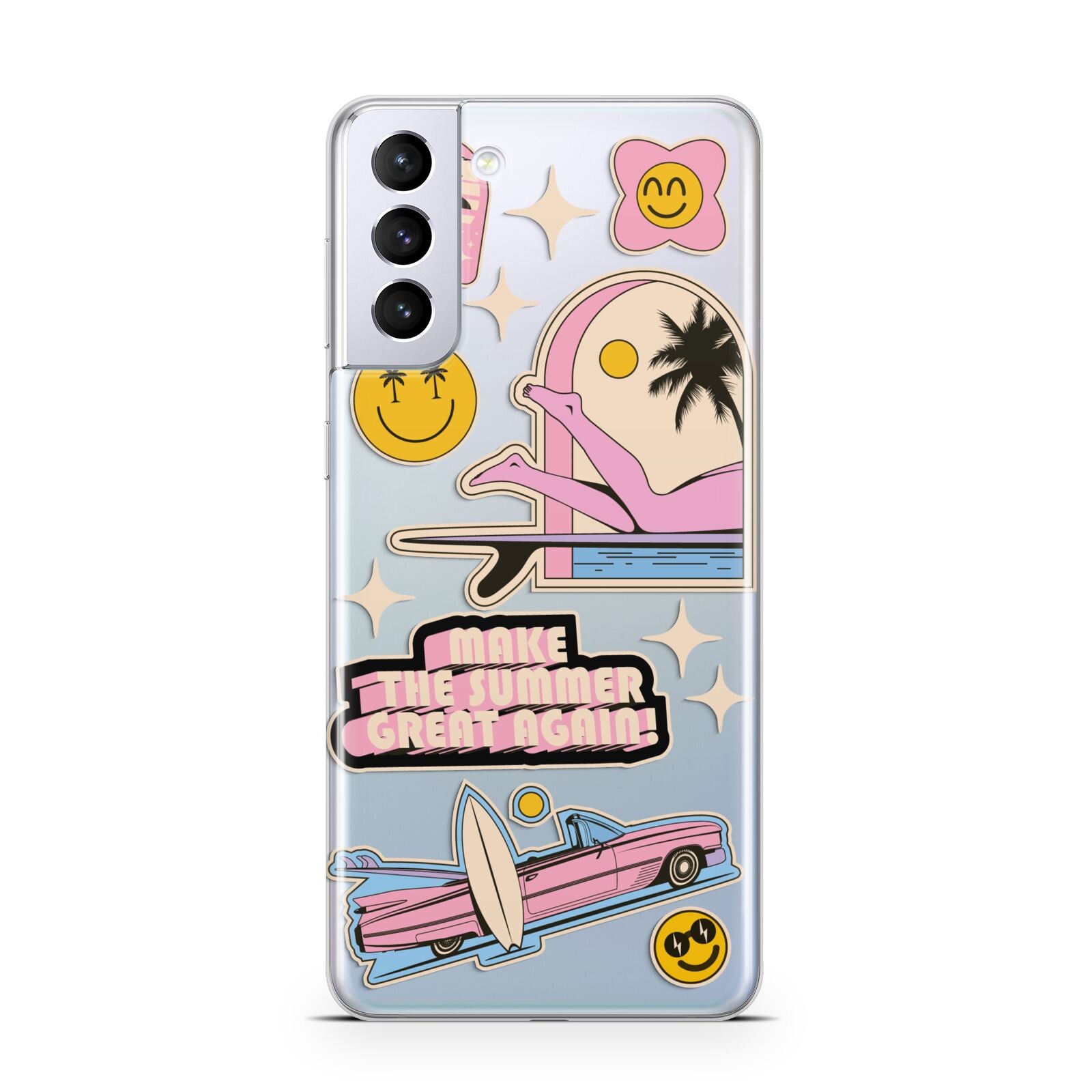 California Girl Sticker Samsung S21 Plus Case