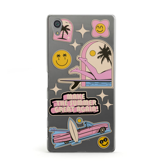 California Girl Sticker Sony Xperia Case